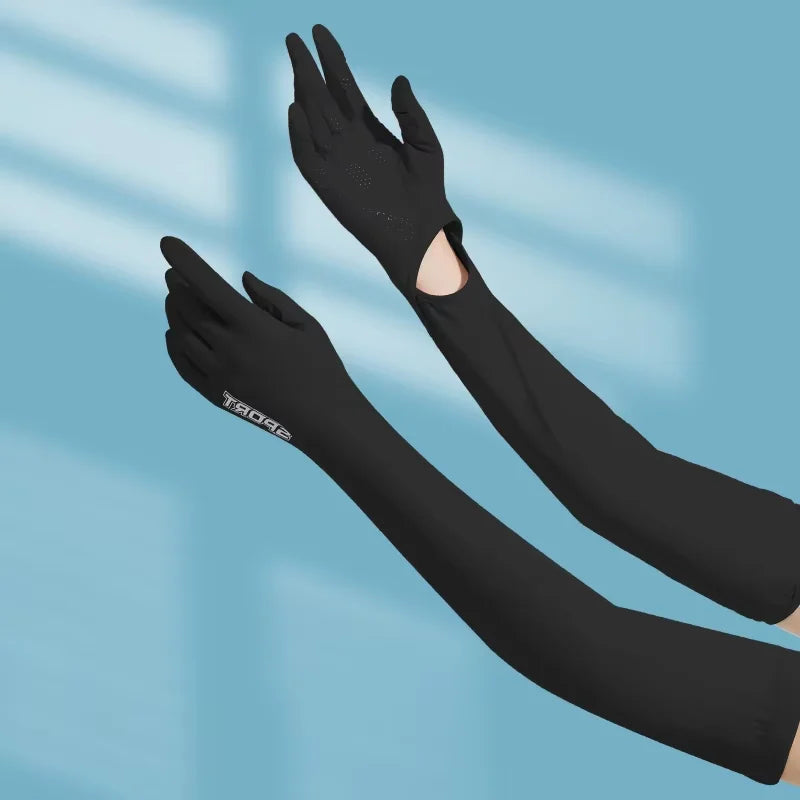 UV Protection  Compression Breathable Eco-Friendly Sweat-Wicking Unisex Nylon Cashmere /Polyester Sun Sport Arm Sleeves Cool