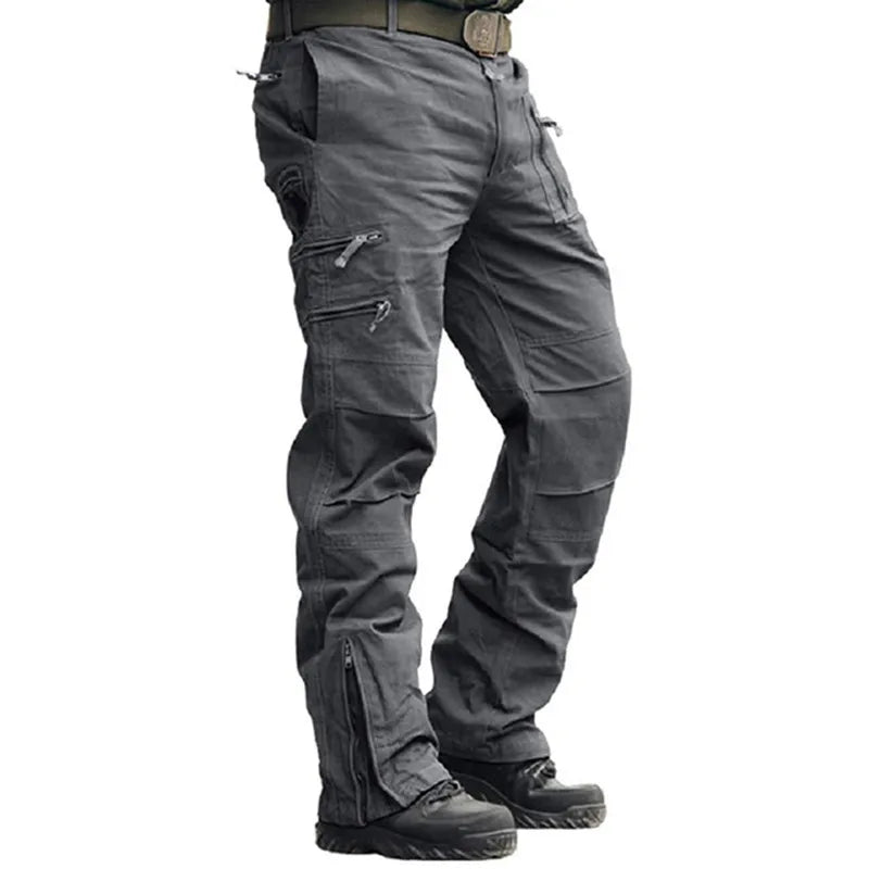 2026 Men's Cargo Pant Cotton Outdoors Tactical Pant Men Vintage Camo Green Work Many Pocket Cotton Camouflage Black Trouser