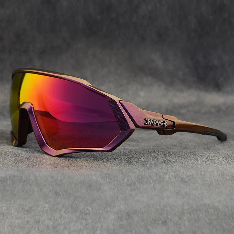 Kapvoe Cycling Sunglasses Mtb Polarized Sports Cycling Glasses Goggles Bicycle Mountain Bike Glasses Men's Women Cycling Eyewear