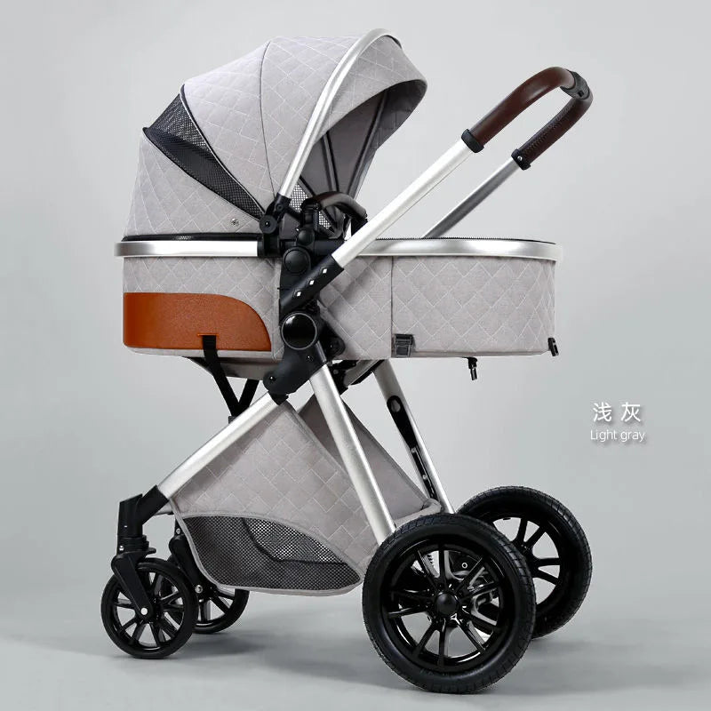 Convenient Foldable Infant Stroller with Car Seat Travel Companion Baby Trolley for Kids' Outings