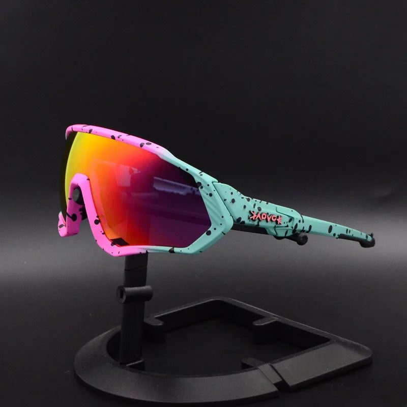 Kapvoe Cycling Sunglasses Mtb Polarized Sports Cycling Glasses Goggles Bicycle Mountain Bike Glasses Men's Women Cycling Eyewear