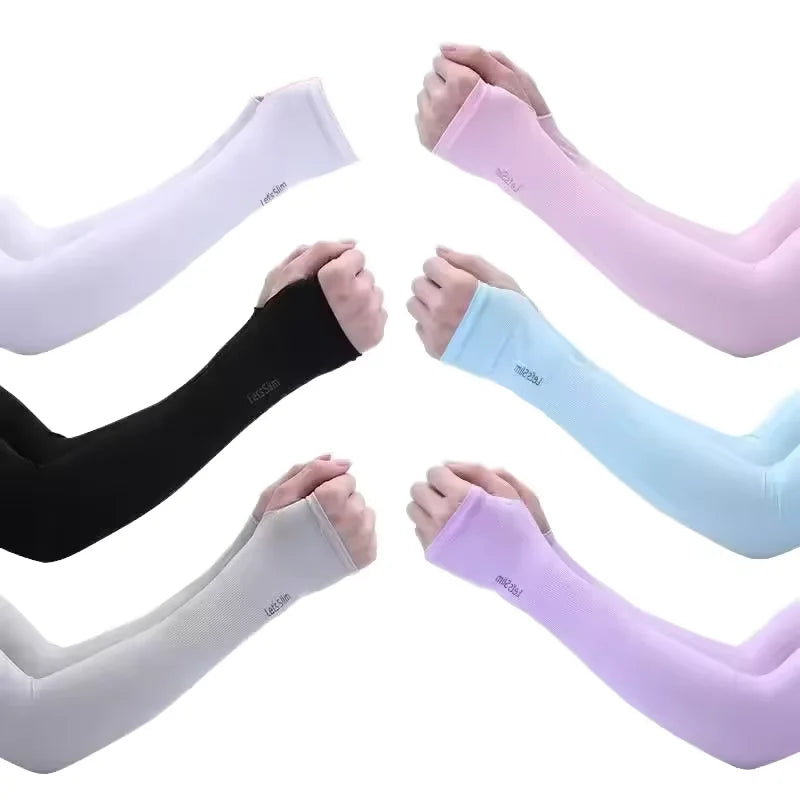 UV Protection  Compression Breathable Eco-Friendly Sweat-Wicking Unisex Nylon Cashmere /Polyester Sun Sport Arm Sleeves Cool