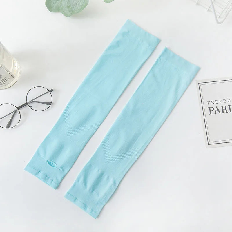UV Protection  Compression Breathable Eco-Friendly Sweat-Wicking Unisex Nylon Cashmere /Polyester Sun Sport Arm Sleeves Cool