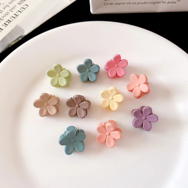10/50Pcs Small Cute Hair Claws Clips For Girls Baby Colorful Hairpin Cartoon Rabbit Flower Crown Star Hair Clips Accessories