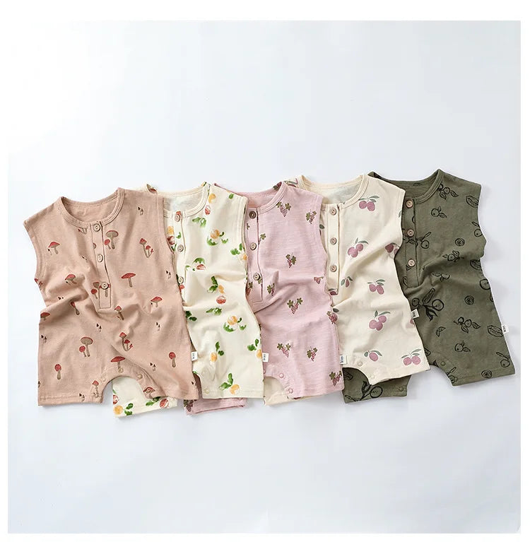 0-3T 100% Cotton Newborn Kid Baby Girl 2pcs Clothes Set Summer Print Top and Shorts Set Casual Cotton Two Piece Set Cute Outfit