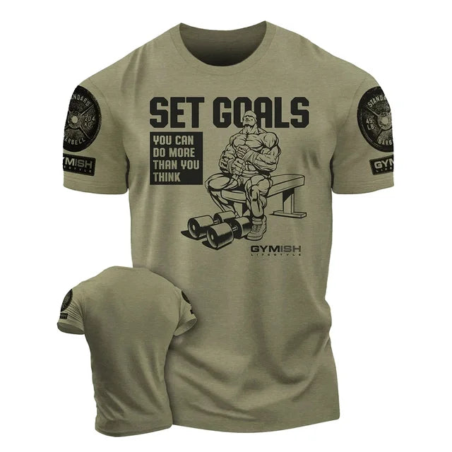 3D men's printed training T-shirt,fun gym short sleeved T-shirt,elastic breathable top