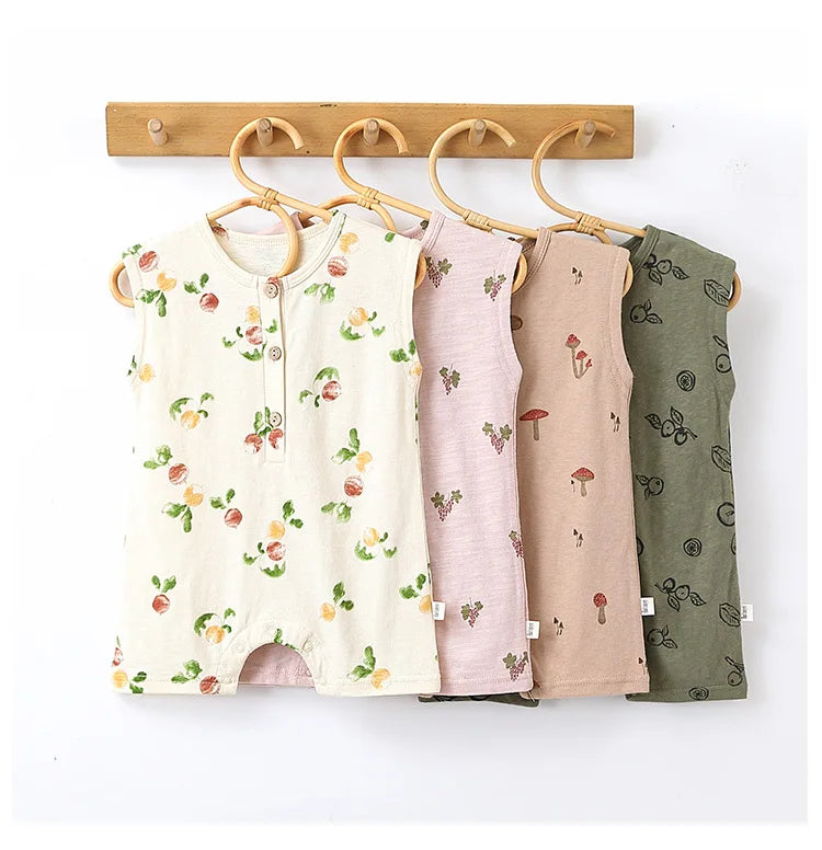0-3T 100% Cotton Newborn Kid Baby Girl 2pcs Clothes Set Summer Print Top and Shorts Set Casual Cotton Two Piece Set Cute Outfit