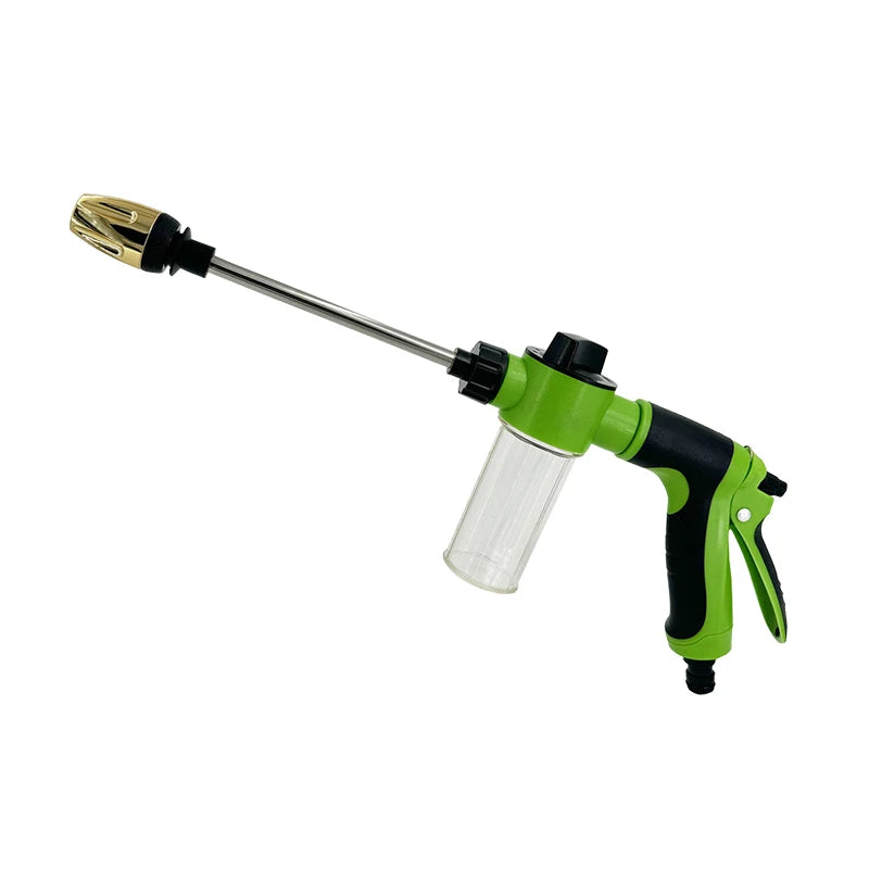 Portable High-Pressure Water Gun Adjustable Metal Cleaning Car Wash Machine Garden Watering Hose Nozzle Sprinkler Foam Water Gun