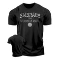 3D men's printed training T-shirt,fun gym short sleeved T-shirt,elastic breathable top