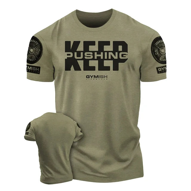 3D men's printed training T-shirt,fun gym short sleeved T-shirt,elastic breathable top