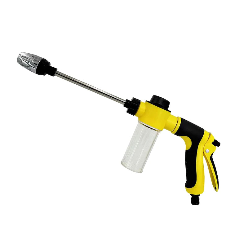 Portable High-Pressure Water Gun Adjustable Metal Cleaning Car Wash Machine Garden Watering Hose Nozzle Sprinkler Foam Water Gun