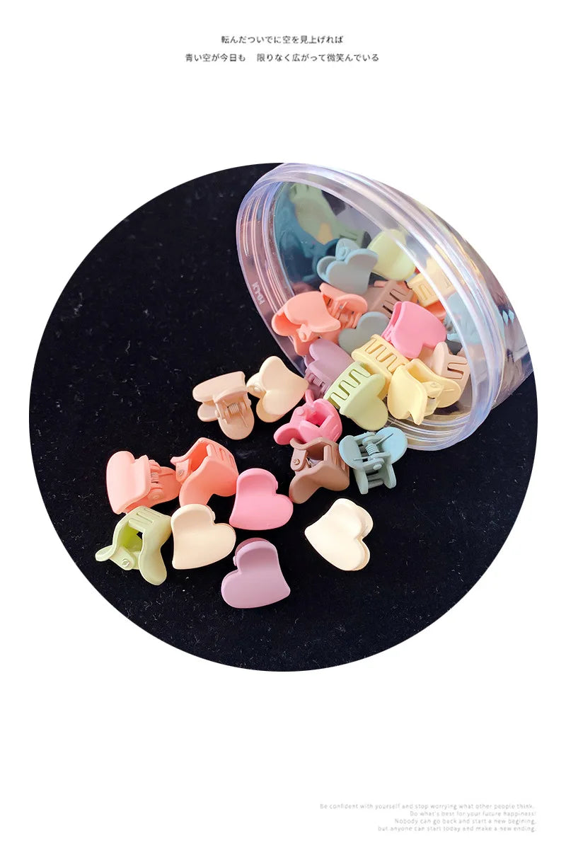 10/50Pcs Small Cute Hair Claws Clips For Girls Baby Colorful Hairpin Cartoon Rabbit Flower Crown Star Hair Clips Accessories