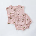 0-3T 100% Cotton Newborn Kid Baby Girl 2pcs Clothes Set Summer Print Top and Shorts Set Casual Cotton Two Piece Set Cute Outfit