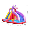 3-5 Kids Yard Home Summer Water Fun Family Inflatable Hippo Water Slide Park Pool With Water Gun