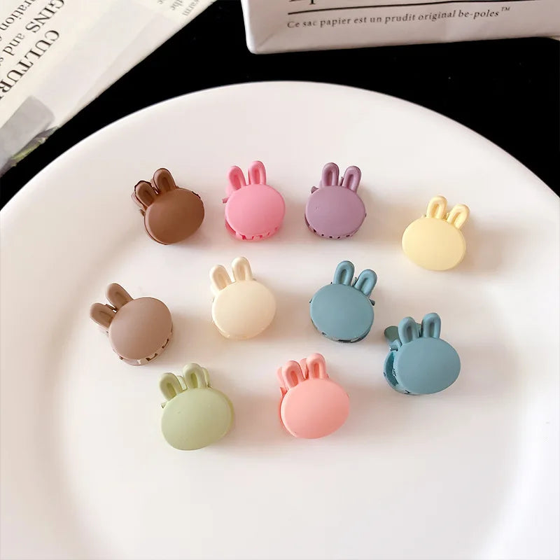 10/50Pcs Small Cute Hair Claws Clips For Girls Baby Colorful Hairpin Cartoon Rabbit Flower Crown Star Hair Clips Accessories